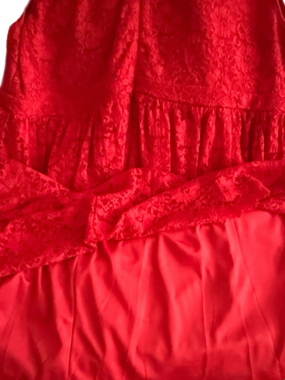 Red Lace Fit & Flare Dress - Elegant Women's Dress in Plus Size 3X NWT - Picture 12 of 17